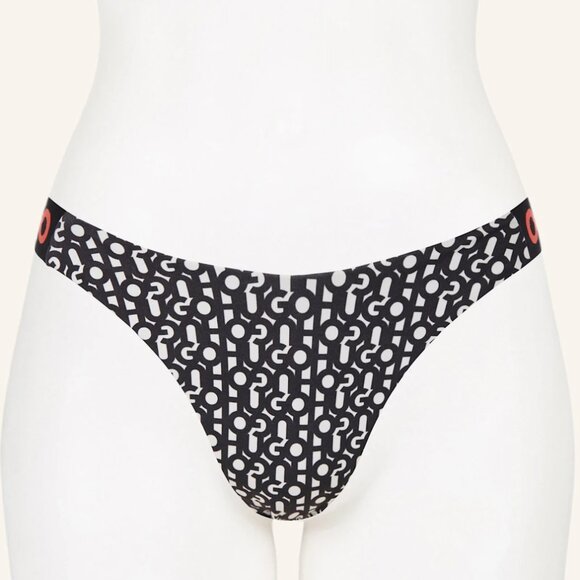 HUGO Monogram Brazilian Bikini Bottoms - Picture 2 of 12